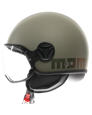 CASCO MOMO DESIGN FGTR CLASSIC NEW FLIP MATT GREEN/BRONZE | Cascos Jet de moto | %brands%