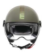 CASCO MOMO DESIGN FGTR CLASSIC NEW FLIP MATT GREEN/BRONZE | Cascos Jet de moto | %brands%