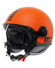 CASCO MOMO DESIGN FGTR CLASSIC NEW MATT ORANGE/BLACK | Cascos Jet de moto | %brands%