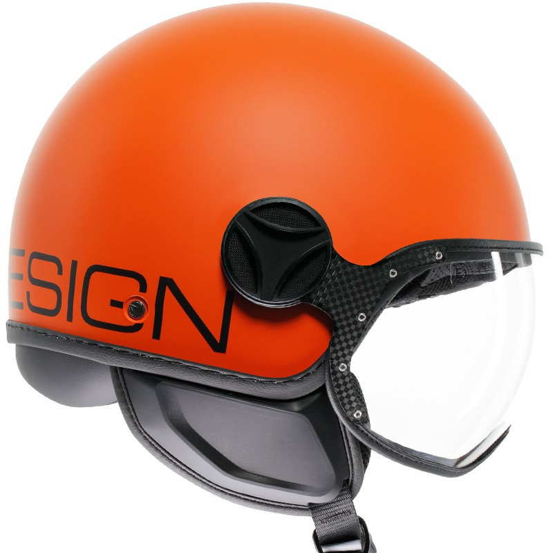CASCO MOMO DESIGN FGTR CLASSIC NEW MATT ORANGE/BLACK | Cascos Jet de moto | %brands%