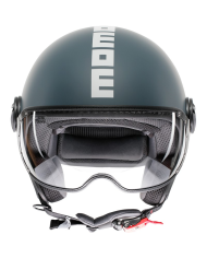 CASCO MOMO DESIGN FGTR CLASSIC NEW CANDY MATT OTTANIO GREY/WHITE | Cascos Jet de moto | %brands%