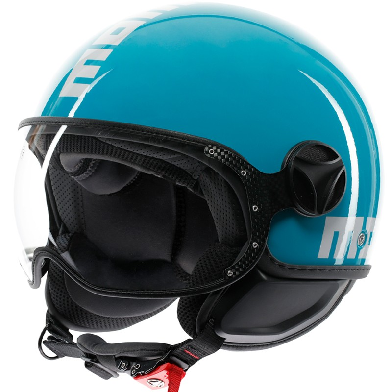 CASCO MOMO DESIGN FGTR CLASSIC NEW CANDY LAKE BLUE/WHITE | Cascos Jet de moto | %brands%