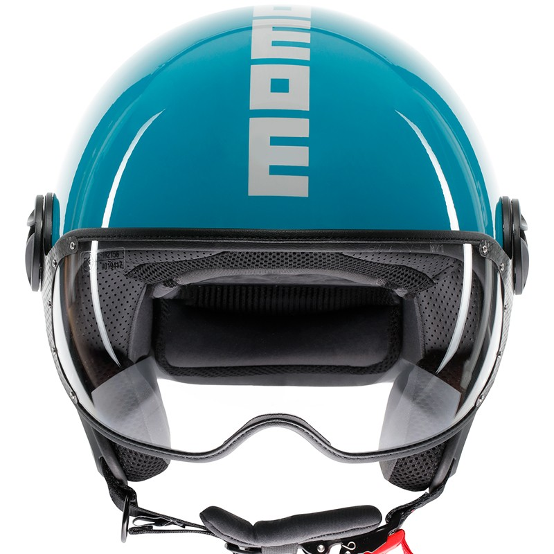 CASCO MOMO DESIGN FGTR CLASSIC NEW CANDY LAKE BLUE/WHITE | Cascos Jet de moto | %brands%