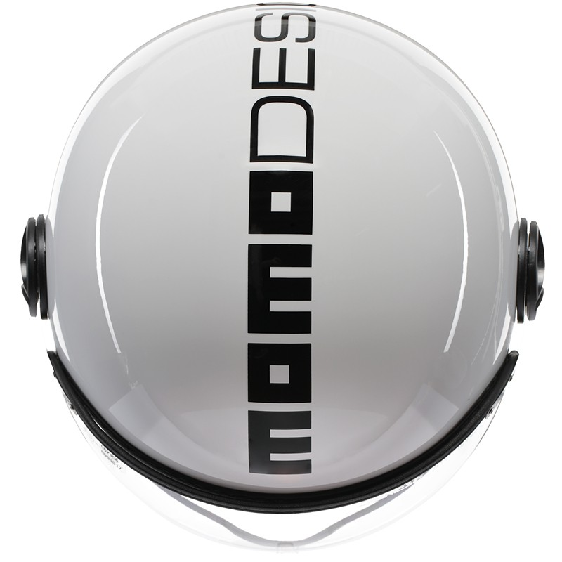 CASCO MOMO DESIGN FGTR CLASSIC NEW WHITE/BLACK | Cascos Jet de moto | %brands%