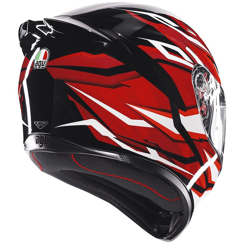CASCO AGV K1 S LION NEW BLACK/RED/WHITE | Cascos Integrales de moto | %brands%