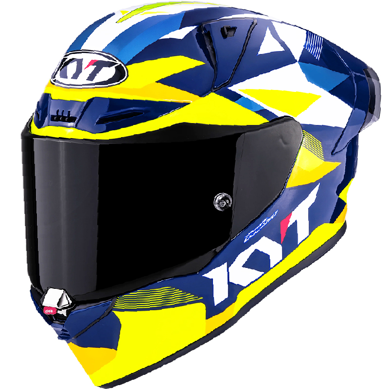 CASCO KYT R1R DIAMOND BLUE/YELLOW
