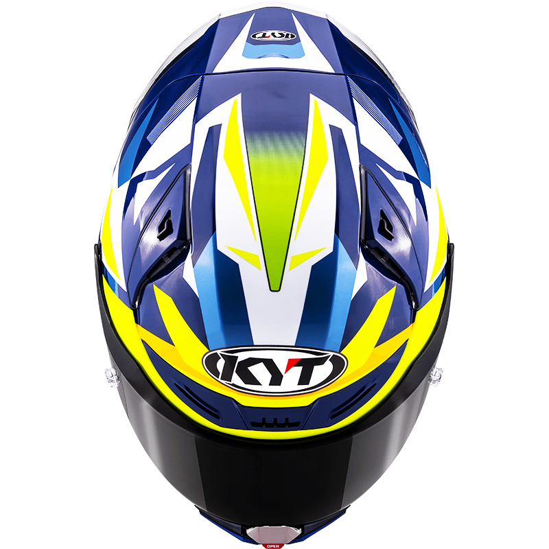 CASCO KYT R1R DIAMOND BLUE/YELLOW | Cascos Integrales de moto | %brands%