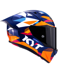 CASCO KYT R1R DIAMOND BLUE/ORANGE | Cascos Integrales de moto | %brands%