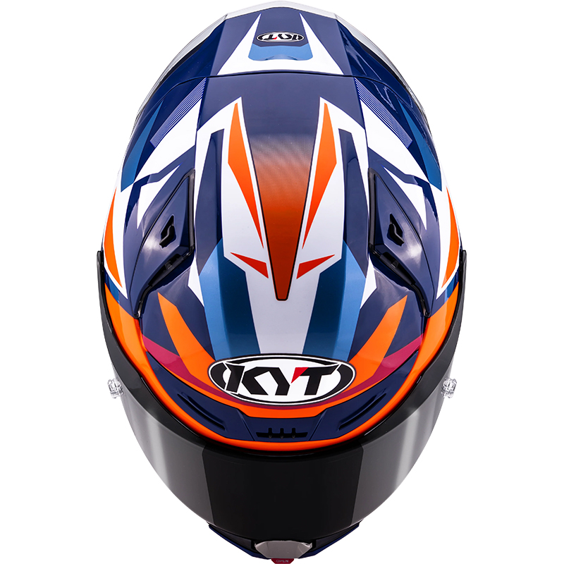 CASCO KYT R1R DIAMOND BLUE/ORANGE | Cascos Integrales de moto | %brands%