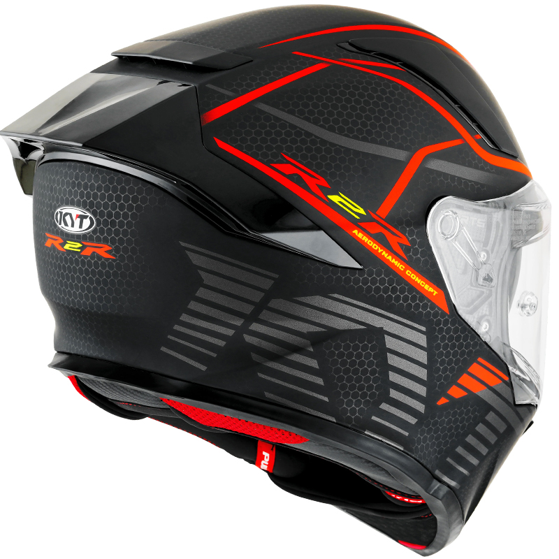 CASCO KYT R2R CONCEPT MATT BLACK/RED | Cascos Integrales de moto | %brands%