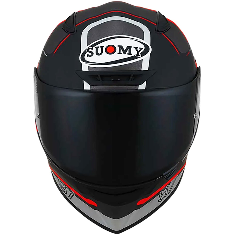 CASCO SUOMY TRACK-1 NINETY SEVEN MATT GUN METAL/RED | Cascos de moto | %brands%