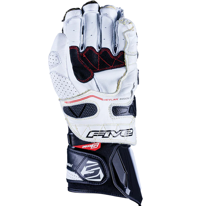 GUANTES FIVE RFX RACE V2 WHITE/BLACK | Sport Racing de moto | %brands%