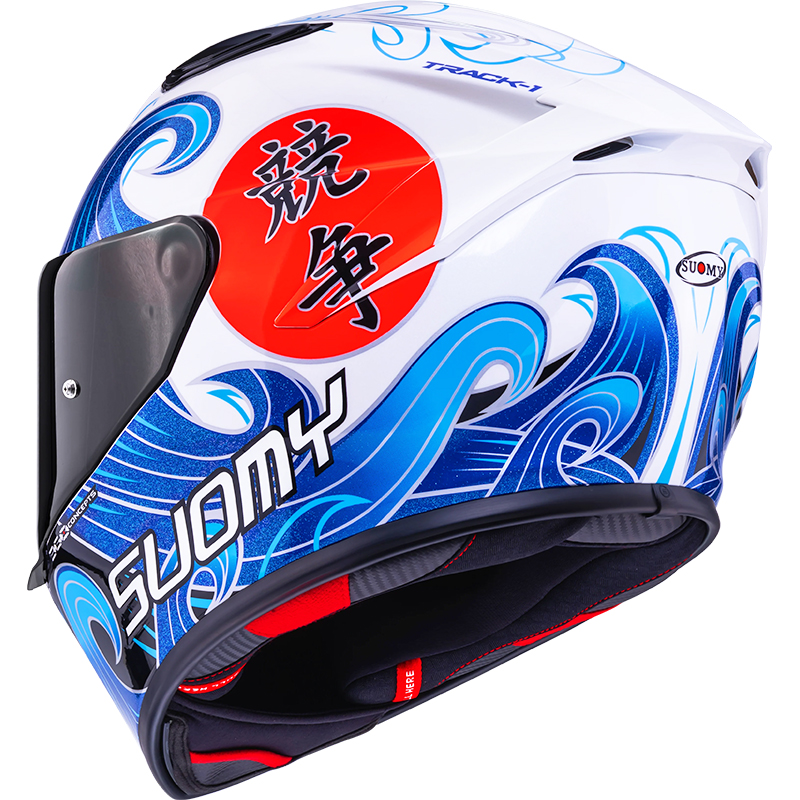 CASCO SUOMY TRACK-1 WAVES WHITE | Cascos Integrales de moto | %brands%
