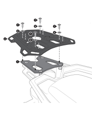 KIT DE FIJACIÓN POSTERIOR SW-MOTECH ADVENTURE-RACK CFMOTO GPT.10.625.19001/B | Fijaciones Top Case de moto | %brands%