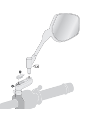 JUEGO DE EXTENSIONES DE ESPEJOS SW-MOTECH CFMOTO SVL.10.503.10000/B | Espejos retrovisores de moto | %brands%