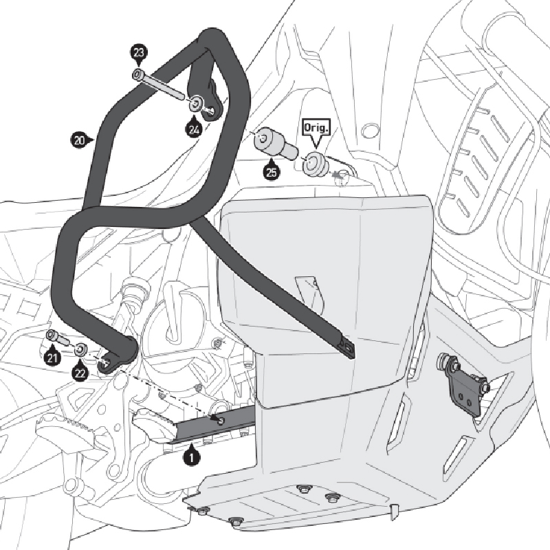 DEFENSAS DE MOTOR SW-MOTECH CRASH BAR CFMOTO SBL.10.057.10000/B | Protectores de motor de moto | %brands%
