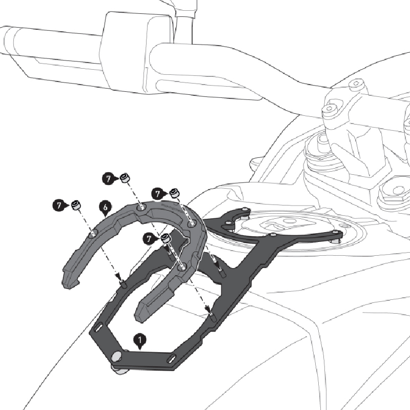 FIJACION BOLSA DE DEPOSITO SW-MOTECH TANK RING PRO CFMOTO TRT.00.787.34500/B | Bolsas de moto | %brands%