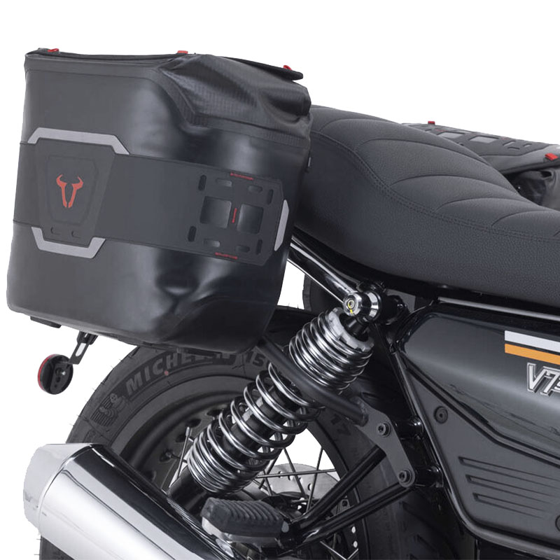 PACK DE ALFORJAS SW-MOTECH WP Y SOPORTES V-LOC MOTO GUZZI V7 BC.SYS.17.847.32000 | Alforjas de moto | %brands%