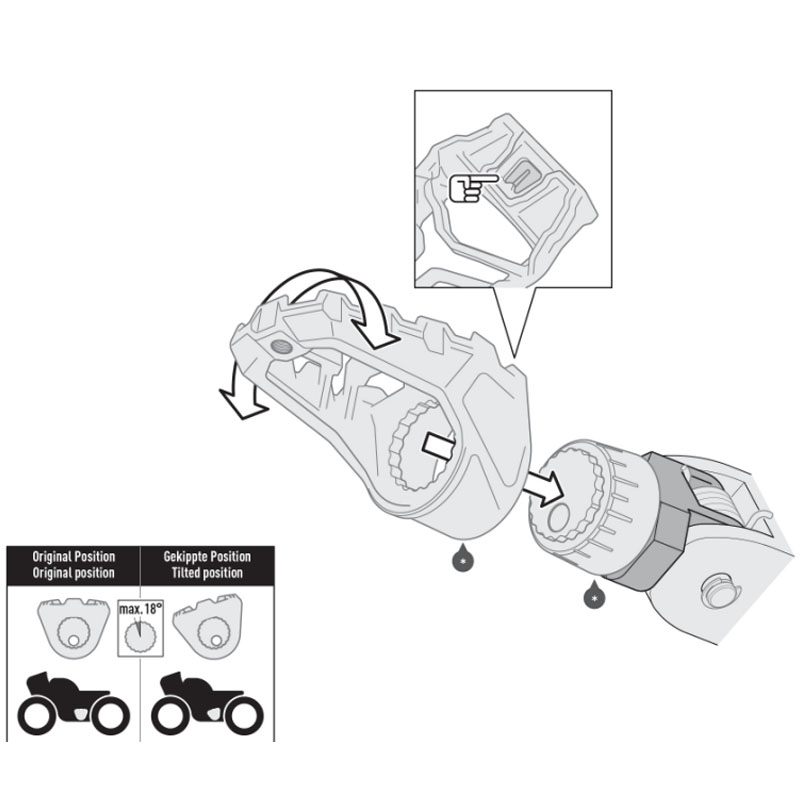 KIT REPOSAPIES SW-MOTECH EVO HONDA CRF1100 AFRICA TWIN FRS.01.112.10600 | Estriberas, pedales y palancas de moto | %brands%