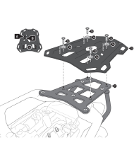 KIT DE FIJACIÓN POSTERIOR SW-MOTECH ADVENTURE-RACK YAMAHA GPT.06.597.19000/B | Fijaciones Top Case de moto | %brands%