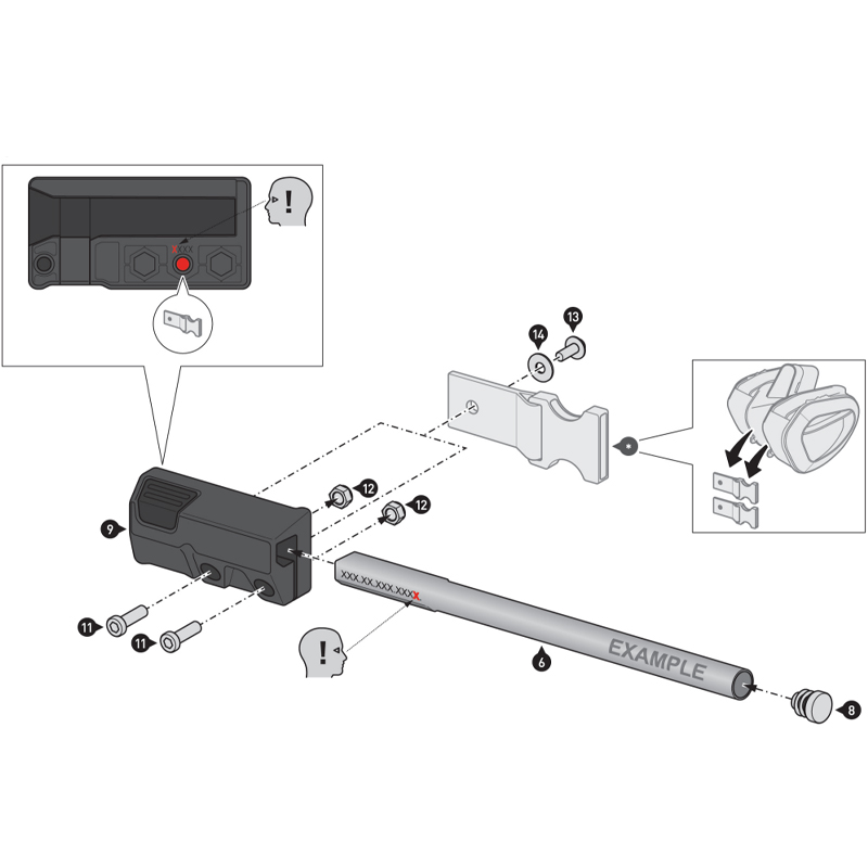 BARRAS SEPARADORAS SW-MOTECH PARA ALFORJAS BLAZE HONDA HTA.01.740.85900/B | Fijaciones Alforjas de moto | %brands%