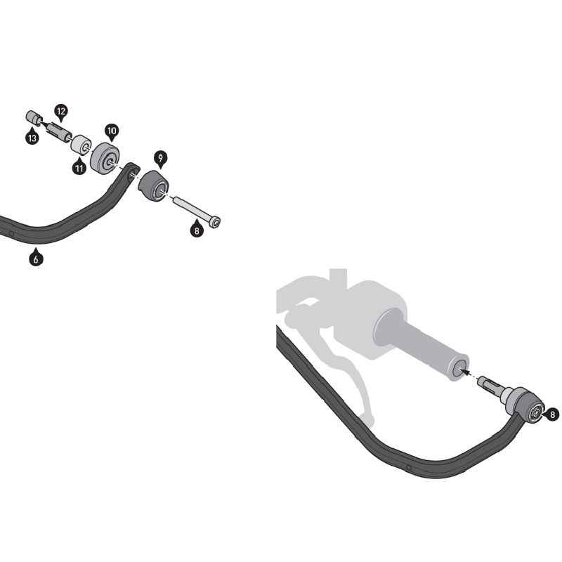 KIT DE PROTECTORES DE MANOS Y MANETAS SW-MOTECH KTM/DUCATI HDG.00.220.80602/B | Paramanos de moto | %brands%