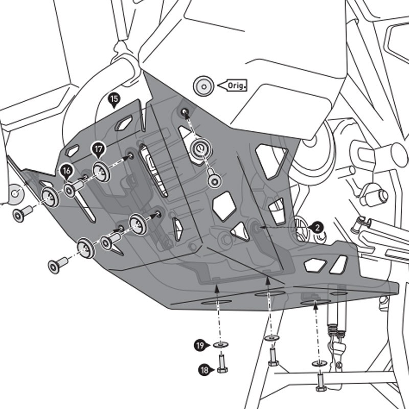 CUBRECARTER SW-MOTECH ENGINE GUARD KTM MSS.04.835.10002/B | Cubre carter de moto | %brands%