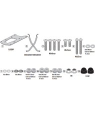 KIT DE FIJACION MALETAS LATERALES GIVI PLO7607MK ZONTES 703 F | Fijaciones Maletas de moto | %brands%