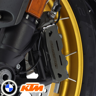 PROTECTORES DE PINZAS DE FRENO DELANTERO CROSSPRO BMW R1300 GS/KTM SUPER ADVENTURE 1290/1390 NGR