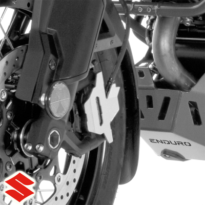 PROTECTORES DE PINZAS DE FRENO DELANTERO CROSSPRO SUZUKI V-STROM DL 1050 PLATA