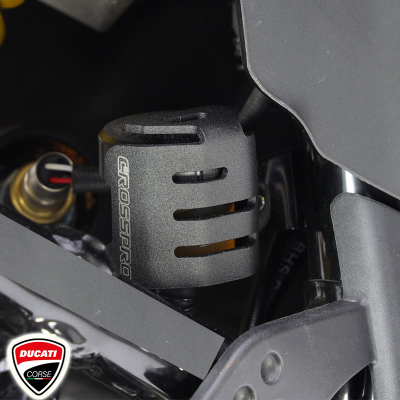 PROTECTOR DE DEPOSITO LIQUIDO DE FRENO CROSSPRO DUCATI DESERT X NEGRO