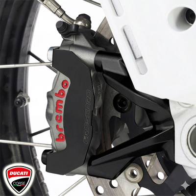 PROTECTORES DE PINZAS DE FRENO DELANTERO CROSSPRO DUCATI DESERT X NEGRO