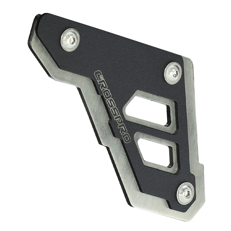 PROTECCION DE CADENA INFERIOR CROSSPRO APRILIA TUAREG 660/RALLY PLATA/NEGRO | Otros protectores de moto | %brands%