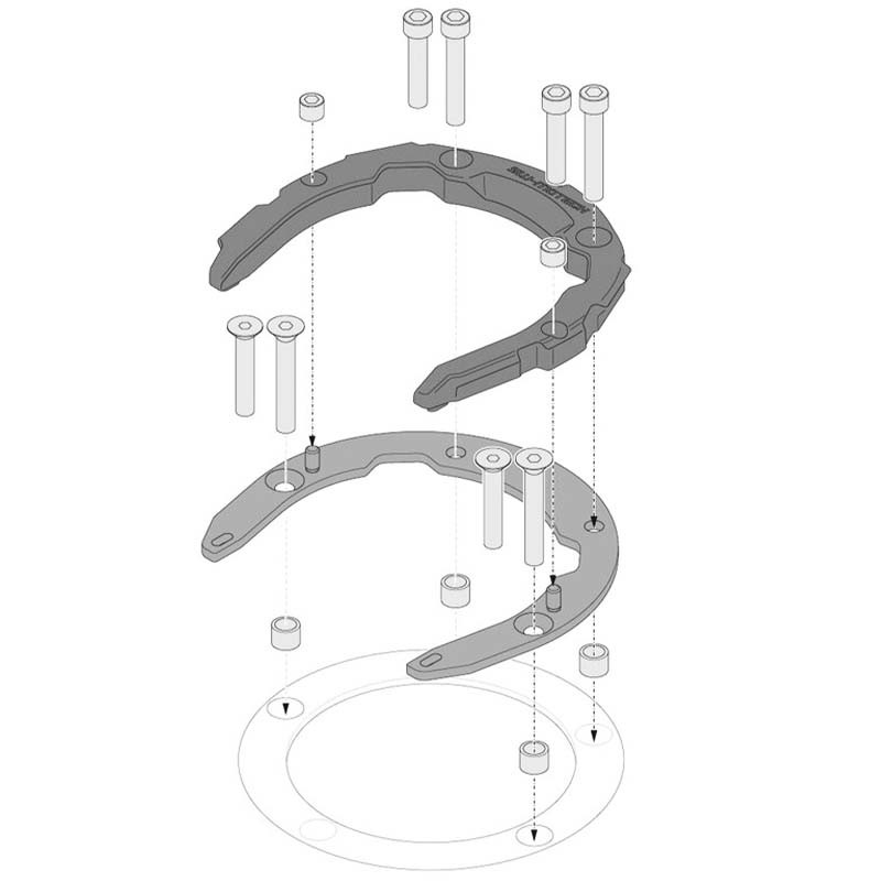 FIJACION BOLSA DE DEPOSITO SW-MOTECH TANK RING PRO YAMAHA/BENELLI TRT.00.787.30502/B | Bolsas de moto | %brands%