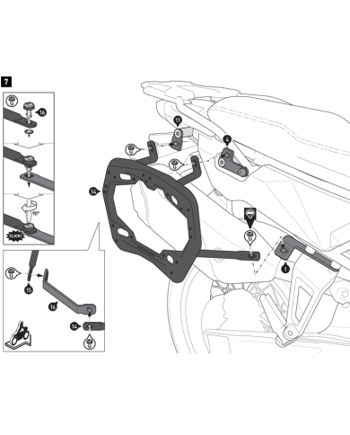 KIT DE FIJACION MALETAS LATERALES SW-MOTECH CFMOTO KFT.10.057.30000/B