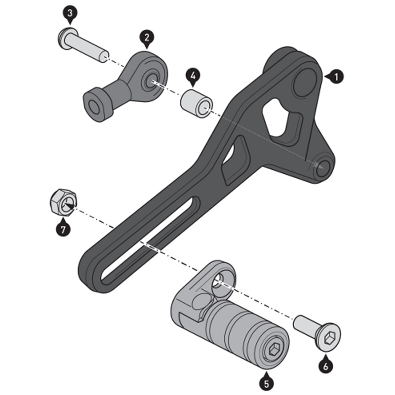 PALANCA DE CAMBIO SW-MOTECH KAWASAKI FSC.08.065.10000 | Estriberas, pedales y palancas de moto | %brands%