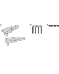 KIT DE FIJACIÓN POSTERIOR GIVI SR7054 SYM  SYMPHONY ST 50/125/200 | Fijaciones Top Case de moto | %brands%
