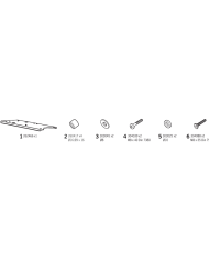 KIT DE FIJACION POSTERIOR SHAD Z0T319ST ZONTES T310/T350/T350X | Fijaciones Top Case de moto | %brands%