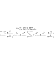 KIT DE FIJACION POSTERIOR SHAD Z0E354ST ZONTES 350E/125E | Fijaciones Top Case de moto | %brands%