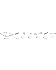 KIT DE FIJACION POSTERIOR SHAD Z0ZT11ST ZONTES Z2 125/ZT 125 | Fijaciones Top Case de moto | %brands%