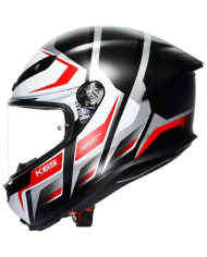 CASCO AGV K6 S KARVE NEW MATT BLACK/WHITE/RED | Cascos Integrales de moto | %brands%