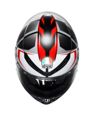 CASCO AGV K6 S KARVE NEW MATT BLACK/WHITE/RED | Cascos Integrales de moto | %brands%