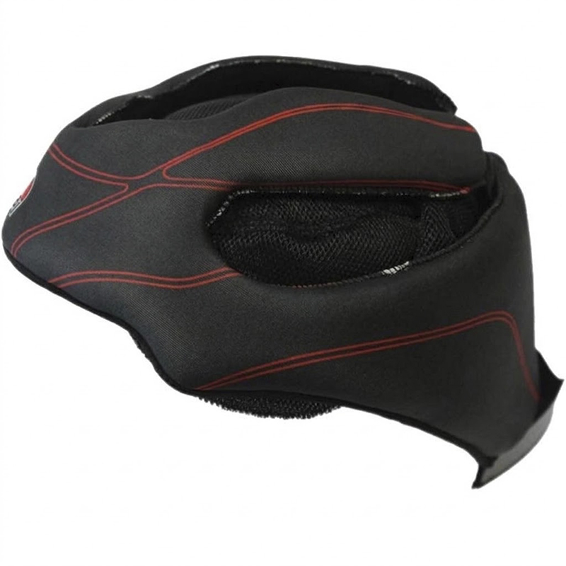 CHICHONERA INTERIOR CASCO AGV GP-TECH NEGRO/ROJO | Carrilleras de moto | %brands%
