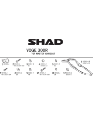 KIT DE FIJACIÓN POSTERIOR SHAD V0VR30ST VOGE 300R | Fijaciones Top Case de moto | %brands%