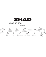 KIT DE FIJACION MALETAS LATERALES SHAD 3P V0AC30IF VOGE 300AC | Fijaciones Maletas de moto | %brands%