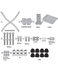 KIT DE FIJACIÓN POSTERIOR GIVI SR9263 VOGE SR3 250 | Fijaciones Top Case de moto | %brands%