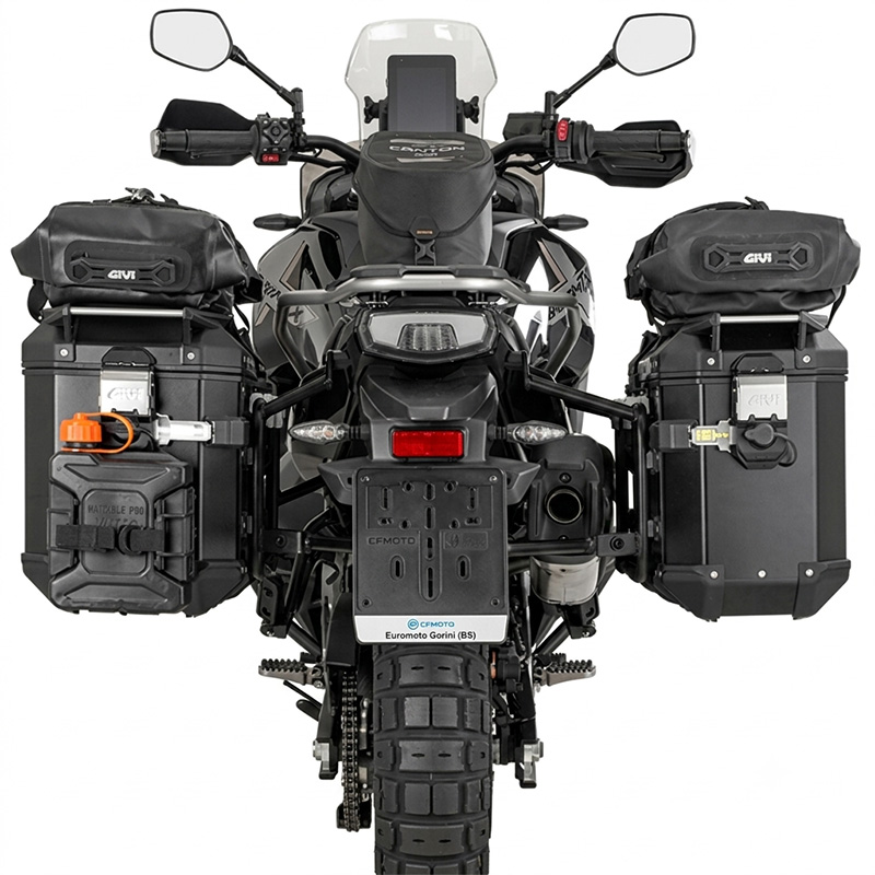 KIT DE FIJACION MALETAS LATERALES GIVI PLO9227CAM CFMOTO 800 MT-X | Fijaciones Maletas de moto | %brands%
