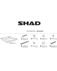 KIT DE FIJACIÓN POSTERIOR SHAD B0TX50ST QJMOTOR SRT 700/BENELLI TRK 502/RIEJU XPLORA | Fijaciones Top Case de moto | %brands%