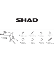 KIT DE FIJACION MALETAS LATERALES SHAD 3P B0TR57IF BENELLI TRK 502/QJMOTOR SRT 550 | Fijaciones Maletas de moto | %brands%
