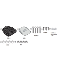 KIT DE FIJACIÓN POSTERIOR GIVI SR8717 BENELLI TRK 702/QJMOTOR 700 SX | Fijaciones Top Case de moto | %brands%